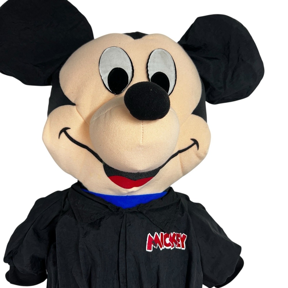 Vintage Y2K Disney Mickey Mouse 36" Plush Doll Ace Large‎ Nylon Stuffed Animal